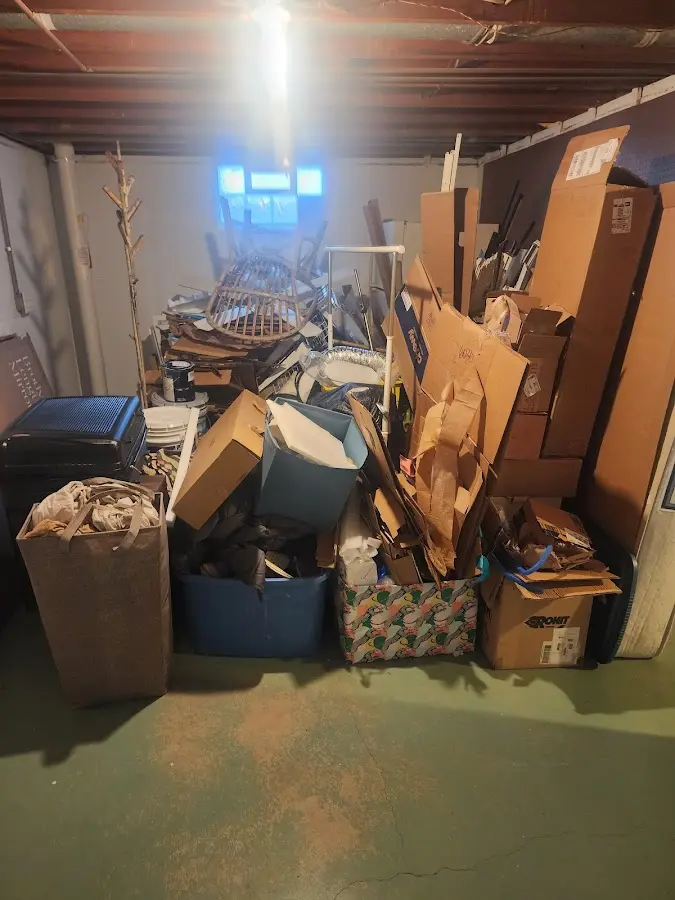 Roll-off dumpster container at job site for Roll Off Dumpster Rental in Algona